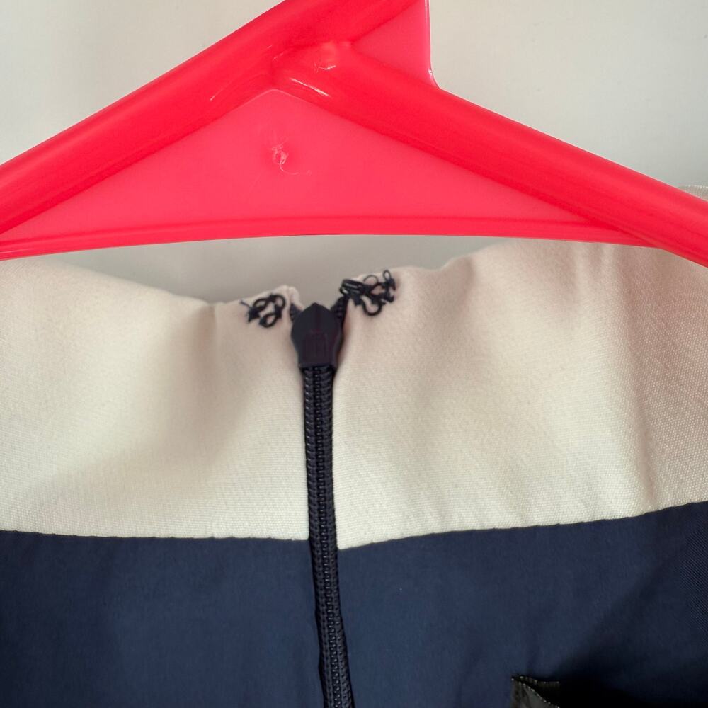 ALEXIA ADMOR Dress SZ 6 NWT Retro Collared Navy White Sheath Knee Length Modest - Picture 10 of 15